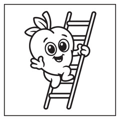 Fruits Coloring Pages for Kids and Adults