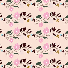 seamless floral pattern. colorful floral pattern fabric