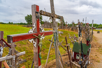 Hill of Crosses, a site of pilgrimage near Siauliai in northern Lithuania