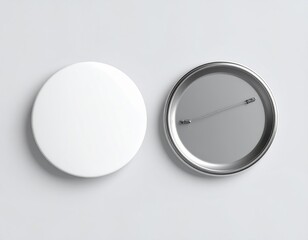 Badge on white background 3D rendering