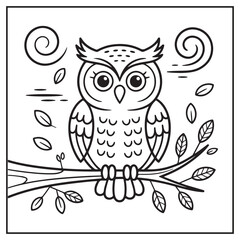 Autumn Animals Coloring Pages