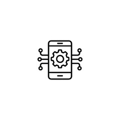 Mobile Phone Settings And Development Icon