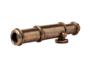 Antique-style brass telescope