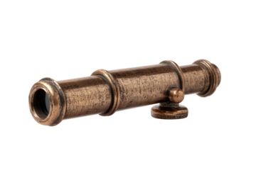 Antique-style brass telescope