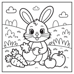 Autumn Animals Coloring Pages