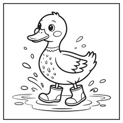 Autumn Animals Coloring Pages
