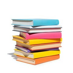 Fototapeta premium stack of colorful books