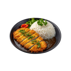 Delicious Katsu Curry with Rice - Japanese Cuisine