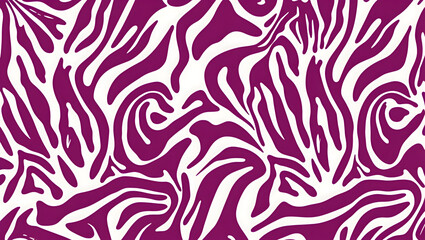 Vibrant Magenta & Cream White Zebra Print Pattern – Trendy Animal Stripe Texture for Fashion, Wallpaper, and Design Backgrounds