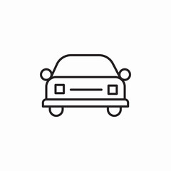 car vehicle sedan icon sign vector
