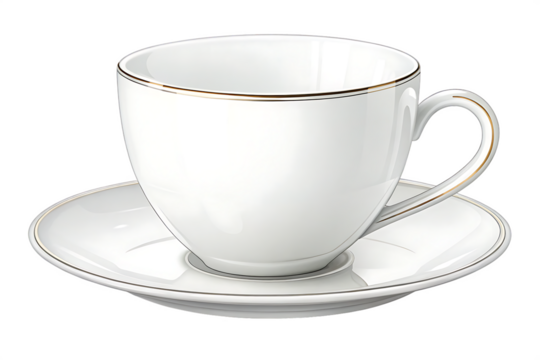  A Contemporary Coffee Cup Still Life Against a Void of Darkness,  On AI generated by PNG