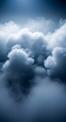 Obraz premium Dense clouds fill the sky.