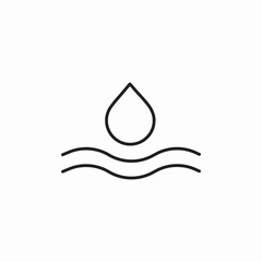 water drop icon sign vector