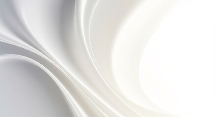 부드럽게 흐르는 순백의 실크 질감 배경