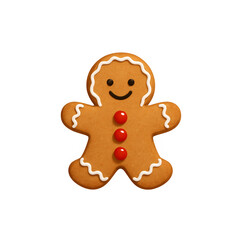 Festive Gingerbread Man Vector.