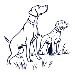 Cocker Spaniel USA Minimal Sketch