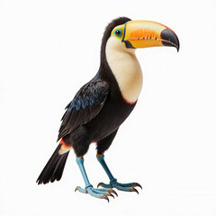 The Magnificent Toucan: This image captures a stunning toucan, its vibrant plumage and characteristic oversized beak showcased in exquisite detail.
