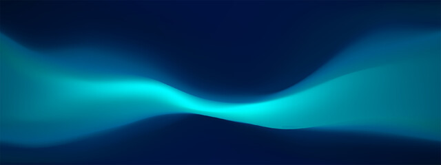 Teal gradient with dark blue abstract texture modern navy pattern. Shiny turquoise effect or winter sky backdrop for studio designs. 3D velvet waves futuristic wallpaper.