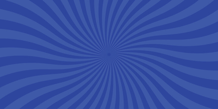 Dynamic blue radial burst design graphic illustration featuring radiating light emanating from a central point evoking a sense of energy and focus