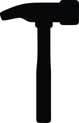 hammer silhouette with transparent background