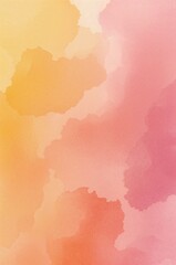 Obraz premium watercolor, warm colors, gradient, abstract, soft texture, yellow, orange, pink, purple, dreamy, artistic, creative background, brush strokes, pigment, blended colors, luminous, emotional, handcrafted