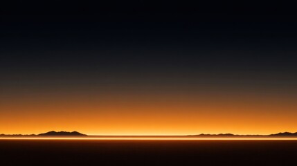 Blurry sunrise over a desert landscape