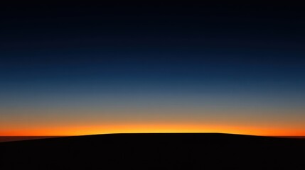 Blurry sunset horizon