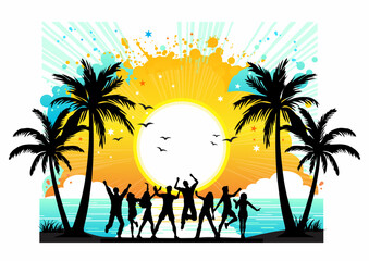 tropical beach background