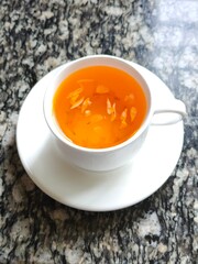 Cup of Chrysanthemum tea. Flowering tea. Herbal tea