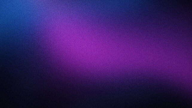 Dark blue purple color gradient background with grainy noise texture effect, abstract web banner design