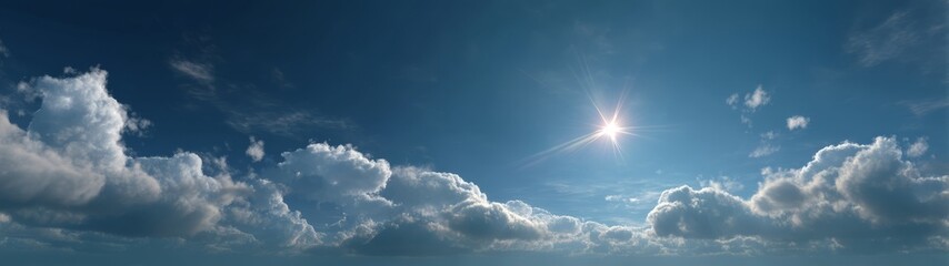 Sky panorama hdr 360 degrees over clouds