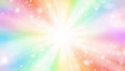 rainbow, abstract, gradient, vibrant, colorful, radial light, bright, soft focus, glowing, cheerful, dreamy, radiant, seamless blend, multicolor, rainbow burst, luminous, energetic, vivid colors