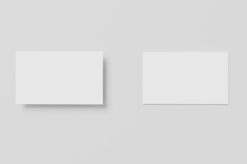 Blank business card mockup template