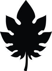 papaya leaf silhouette