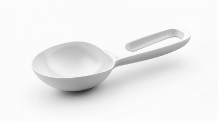 White measuring spoon