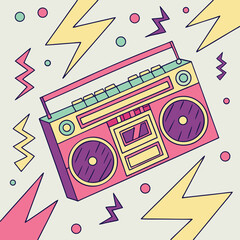 Colorful Shopping Bags and Fashion Accessories in a Fun and Seamless Design