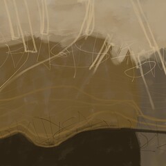 Abstract image for printing. Picture for modern interiors. The picture is painted by hand on a tablet. © neurostructure