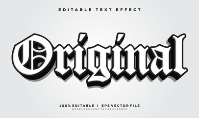 original vector text effect with modern style design