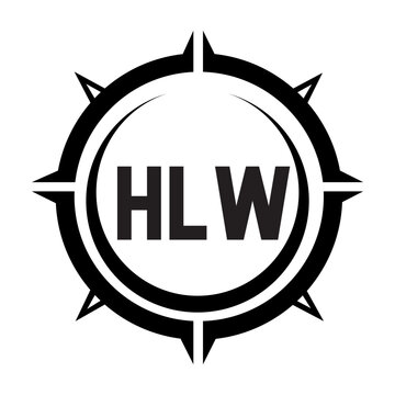 HLW letter design. HLW letter technology logo design on a white background. HLW Monogram logo design for an entrepreneur and business.