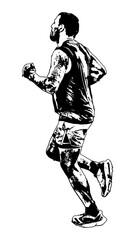 Half marathon, montevideo city, uruguay