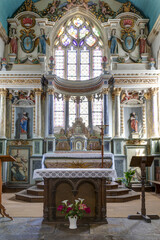 Obraz premium Enclos paroissial de Plourin-lès-Morlaix dans le département du Finistère - Bretagne