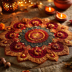 christmas decoration on a red background