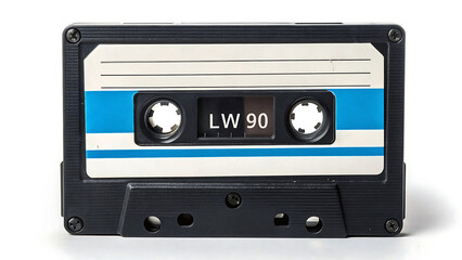Obraz premium Vintage lw 90 cassette tape with blue and white label