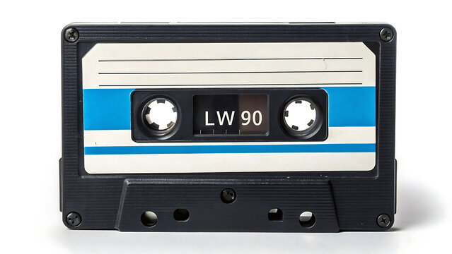 Vintage lw 90 cassette tape with blue and white label