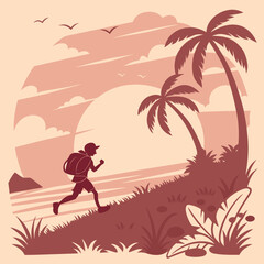 VECTOR ART ILLUSTRATION FOR INTERNATIONAL DAY OF " TOURISIM " CELEBRATION ON 27TH SEPTEMBER 2025 WITH DIFFERENT IDES TO VIVT , MIND RELAXATION ,ENJOYMENT AND ETC.