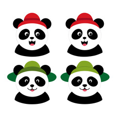 Panda with hat
