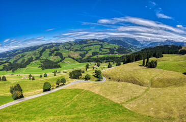 Schallenbergpass im Kanton Bern, Schweiz, Luftaufnahme, August 2025