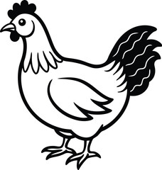 silhouette of cute chick