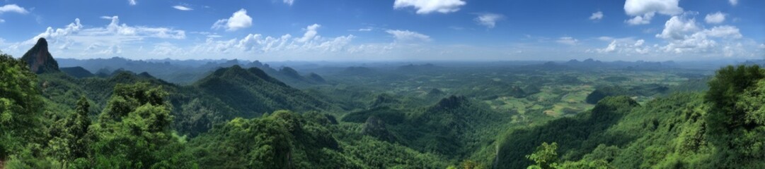 Naklejka premium Stunning hdr panoramic landscape view nature