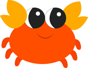 Cute crab cartoon